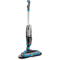 BISSELL Hartbodenreiniger "2052, SpinWave Elektrischer Mopp, einfach manövrierbar", blau (blau, silberfarben), B:41cm H:114,3cm T:20cm, Nass-Trocken-Sauger, für alle Hartböden, Wiederverwendbare ReinigungsPads, Frischwassertank