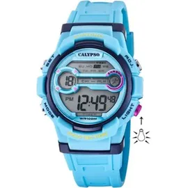 Festina Digitaluhr Armbanduhr Jugend Uhr Calypso digital K5808/2 - Blau