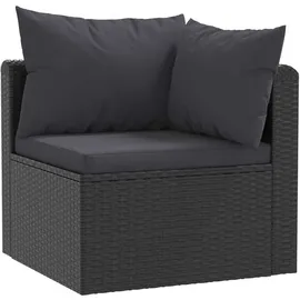vidaXL Garten-Lounge-Set 5-tlg. schwarz