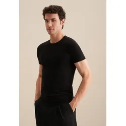 T-Shirt »Schwarze Rose«, Kurzarm Rundhals Uni, Gr. L, Schwarz, , 68276036-L