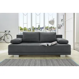 Jockenhöfer Schlafcouch Mikrofaser 2-Sitzer Grau