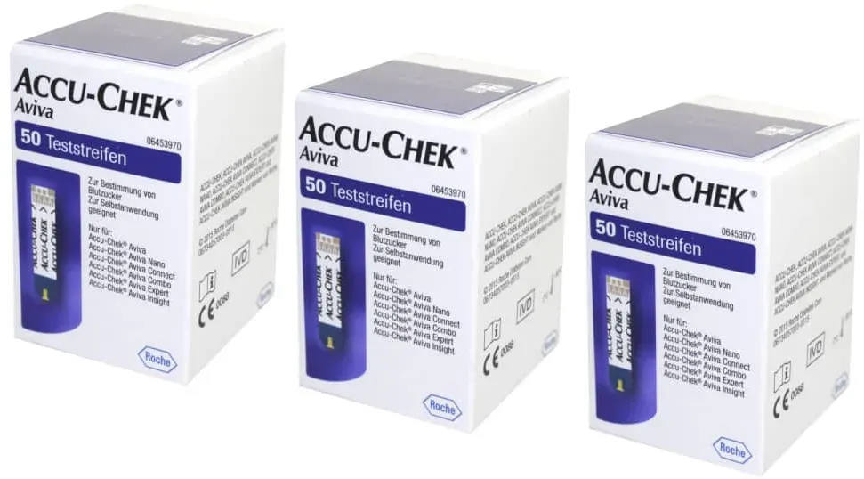 ACCU-CHEK Aviva 3er Set 3X50 St Teststreifen