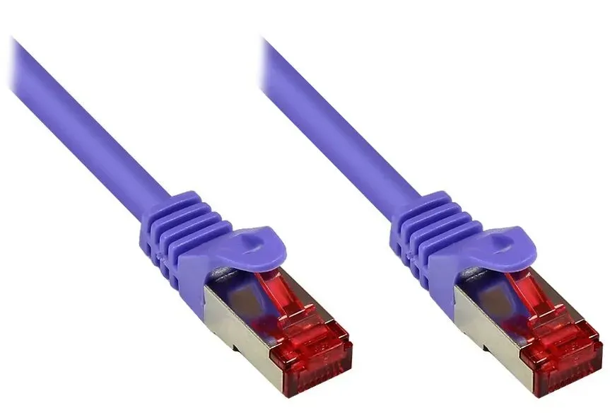 Alcasa 0.5m Cat6 S/FTP Netzwerkkabel Violett 0,5 m S/FTP (S-STP)