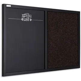 ALLboards Kombinations-Tafel 60 x 40 cm Schwarz