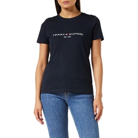 Tommy Hilfiger T-Shirt Kurzarm Heritage Rundhalsausschnitt, Blau (Desert Sky), XL