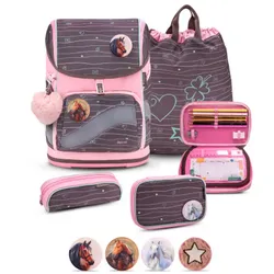 Belmil Smarty Plus Premium Schulranzen Set 5-teilig Mint Mint Schulranzen Set