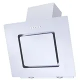 RESPEKTA KOPFFREIE SCHRÄGHAUBE 60 CM, GLAS WEIß