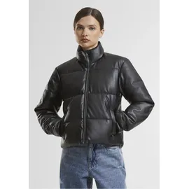 URBAN CLASSICS Synthetic Leather Steppjacke Black 5XL