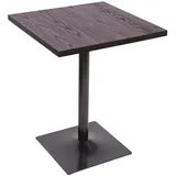 chefgastro Bistrotisch 60 x 60 x 76 cm Dunkelbraun
