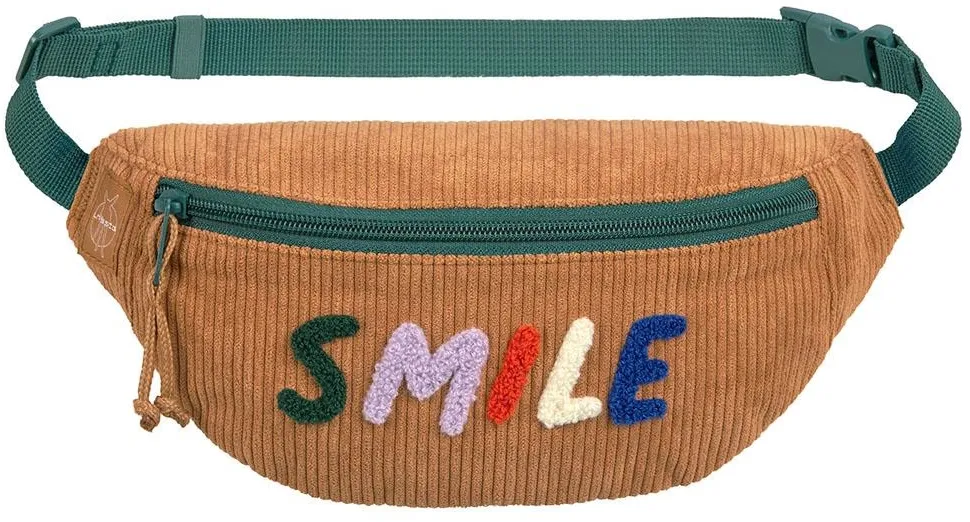 Lässig Mini Bum Bag Cord Little Gang Smile caramel