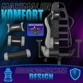 Kesser Gamingstuhl Ergonomisch grau|schwarz PC
