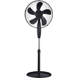 Stand Ventilator Kühler Höhnverstellbar 3-Stufen Steh Lüfter schwarz oszillierend Windmaschine V-Tac 7923