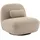 sweeek Drehsessel Spino Bouclé 360° 75 x 85 x 75 cm Beige mit Kissen