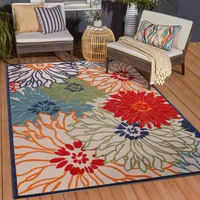 Sanat FLORAL bunt B/L: ca. 200x290 cm - Bunt