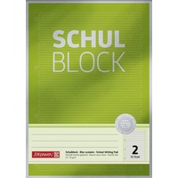 Brunnen Schreibblock Premium DIN A4 liniert Lineatur 2. Schuljahr