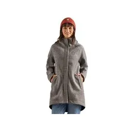 maloja LupiciaM Alpine Wool Coat (mit Kapuze, Bonded Wool, warm) grau - M