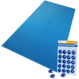 VOUNOT Poolabdeckung Rechteckig blau 5X10 m