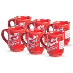 Heißer Hirsch 6x Glühwein Tasse [Spar-Set]