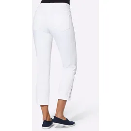 Classic Basics 7/8-Jeans CLASSIC BASICS, Damen, Gr. 44, Normalgrößen, weiß, 97% Baumwolle, 3% Elasthan, unifarben, 7/8-Länge, Jeans