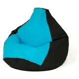 go gift Sitzsack, Blau, Schwarz, 140 x 100 cm, Birne