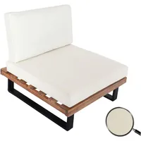 MCW MCW-H54 Loungesessel hellbraun cremeweiß