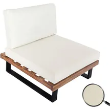 MCW MCW-H54 Loungesessel hellbraun cremeweiß