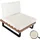 MCW MCW-H54 Loungesessel hellbraun cremeweiß
