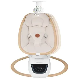 lionelo Babywippe mit Melodie OLIVIA Beige Natur + Fernbedienung - Beige