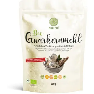 NUR ® Guarkernmehl 500 g, 3500 cps natürliches Verdickungsmittel glutenfrei Backen Kochen perfektes Speiseeis