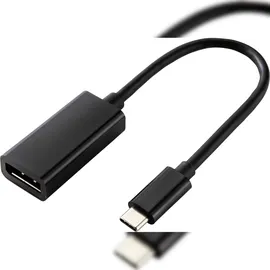 Renkforce USB-C / DisplayPort Adapterkabel 0,14 m Schwarz