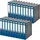 Leitz Wolkenmarmor-Ordner DIN A4 52 mm Blau 20 St.