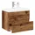 vidaXL Waschbeckenunterschrank 2 Schubladen 39,5 x 49 x 38,5 cm Weiß