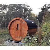 Saunafass Saunatonne Fasssauna Holzsauna Gartensauna Tonnensauna