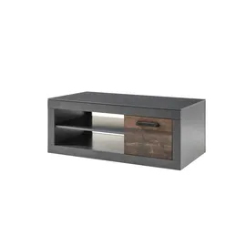 Sconto Couchtisch Calabria Weiß Eiche 110 x 43 x 67 cm