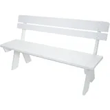 Proregal Gartenbank 86 x 148 x 54 cm Weiß