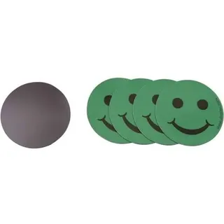 Magnetisches Symbol Smily 50mmgrün fröhlich VE= 5 Stück