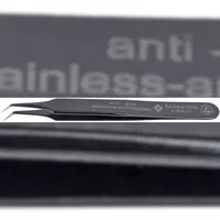 Bernstein ESD SMD Pinzette 110mm Form 4b Edelstahl Winkel
