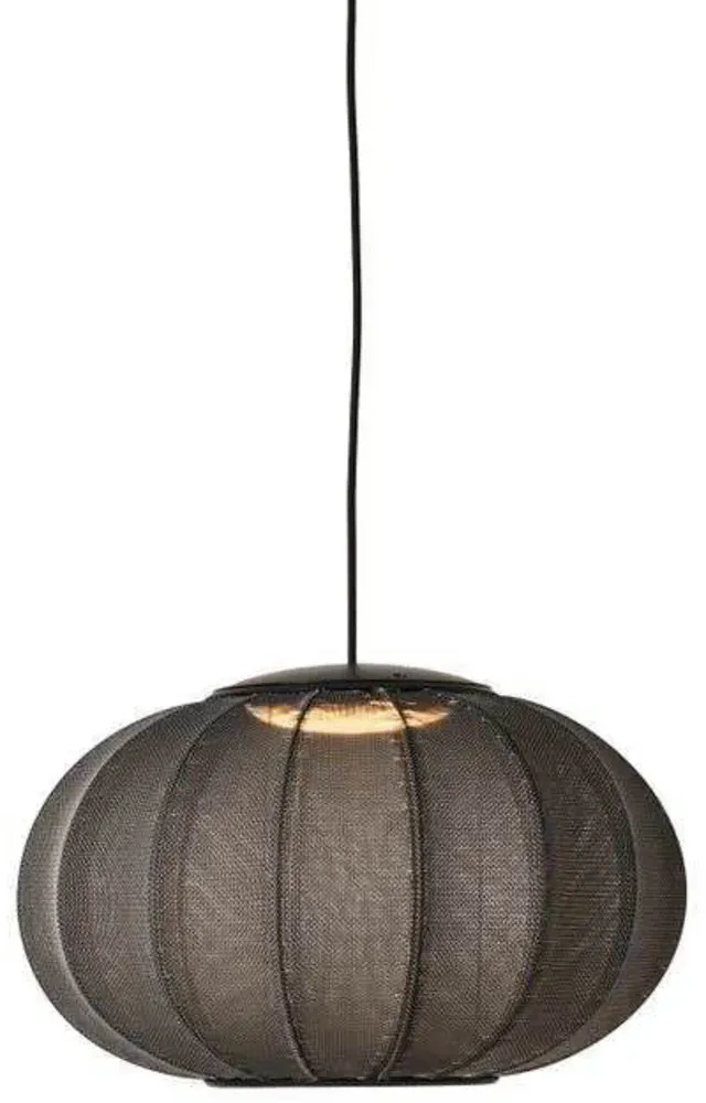 Pendelleuchte Made By Hand, Schwarz, für Schlafzimmer, Stoff / Textil - 26