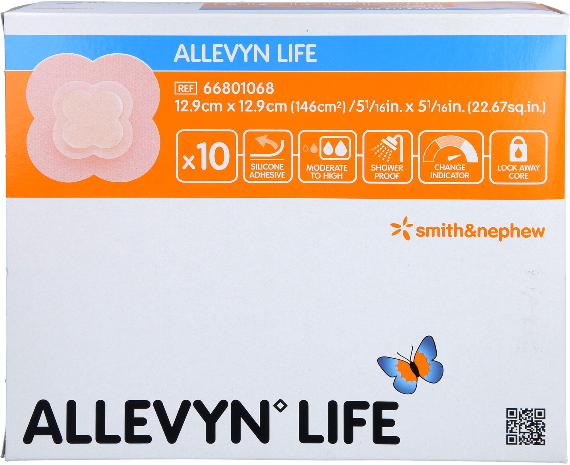 Allevyn Life 12.9x12.9 cm Silikonschaumverband 10 ST