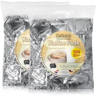 2x Cafeclub Entkoffeiniert Kaffeepads Megabeutel je 100 stk. einzeln verpackt