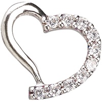 Anhänger "Herz" mit Zirkonia, 925er Sterling-Silber Anhänger "Herz" mit Zirkonia, 925er Sterling-Silber