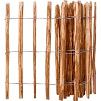 vidaXL Staketenzaun 90 x 500 cm Haselnuss