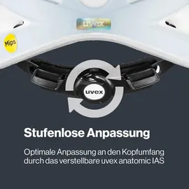 Uvex i-vo cc MIPS 52-57 cm black/cloud matt