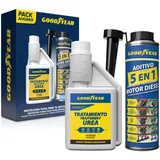Goodyear 2er-Pack Diesel-Additive, AdBlue®-Antikristallisationsmittel und 5-in-1-Komplettreiniger