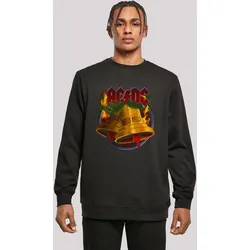Kapuzenpullover F4NT4STIC "ACDC Christmas Weihnachten Hells Bells", Herren, Gr. XXL, schwarz, Obermaterial: 50% Baumwolle, 50% Polyester, casual, relaxed fit, Rundhals, Langarm, Pullover, Print