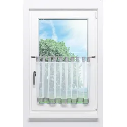 Lysel Scheibengardine Structure (BxH) 150cm * 50cm anthrazit