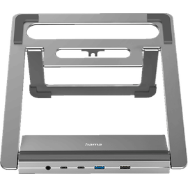 Hama USB-C-Docking-Station Connect2Office Stand Notebook-Halterung, Anthrazit