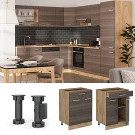 Vicco Schubladenschrank R-Line 60 x 46 x 81,6 cm Grau