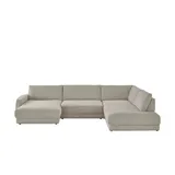 Lounge Collection Wohnlandschaft Chenille 3-Sitzer Beige