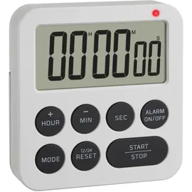 TFA Digitaler Timer Kurzzeitmesser bis 99h/59min/59s weiß